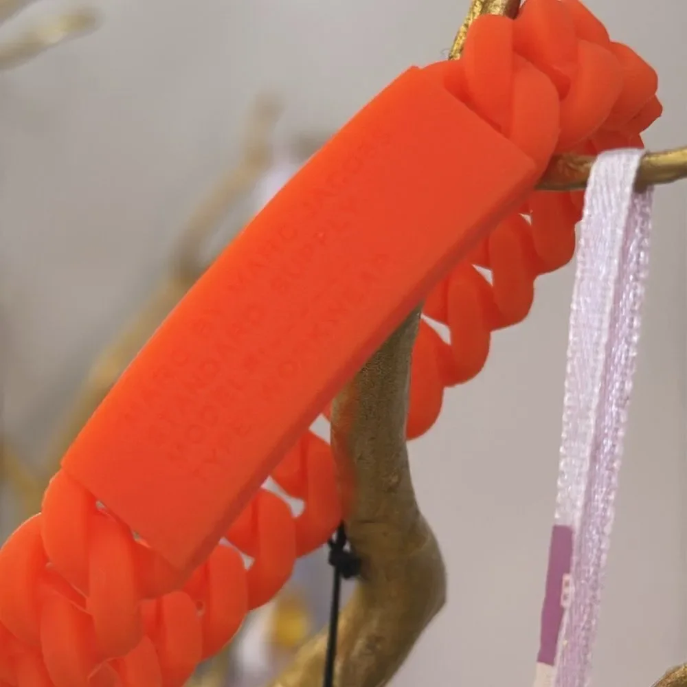 Marc by Marc Jacobs Orange Silicone Bracelet